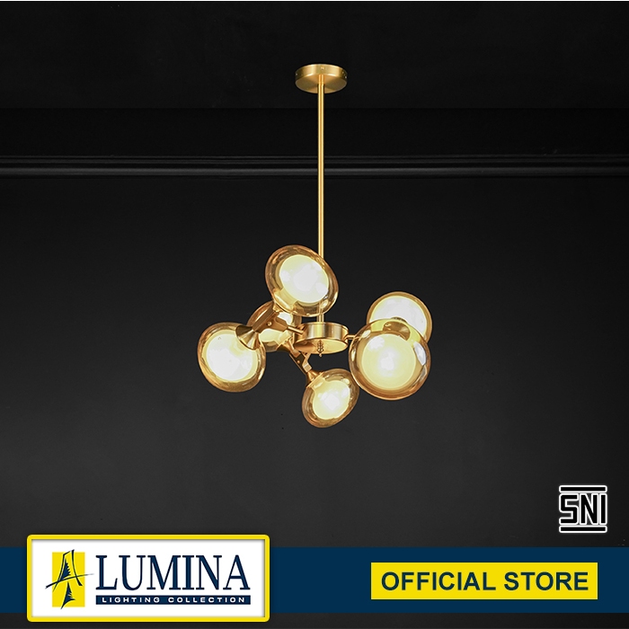 Lampu Gantung Lumina CD-350/3 BRASS