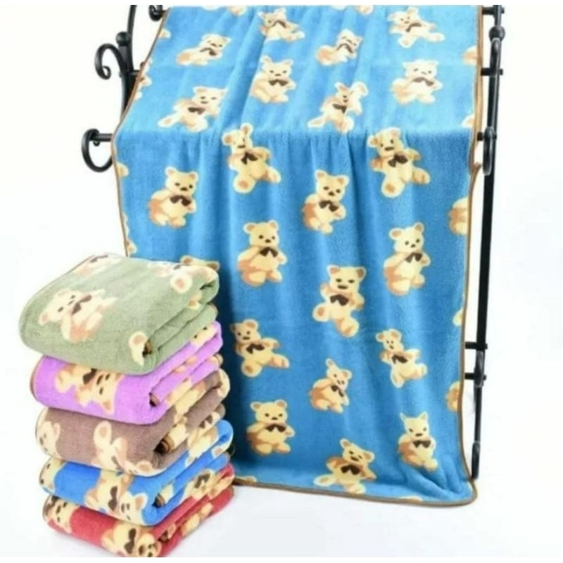 Handuk Mandi Dewasa Motif Bear | Sorex Handuk Premium