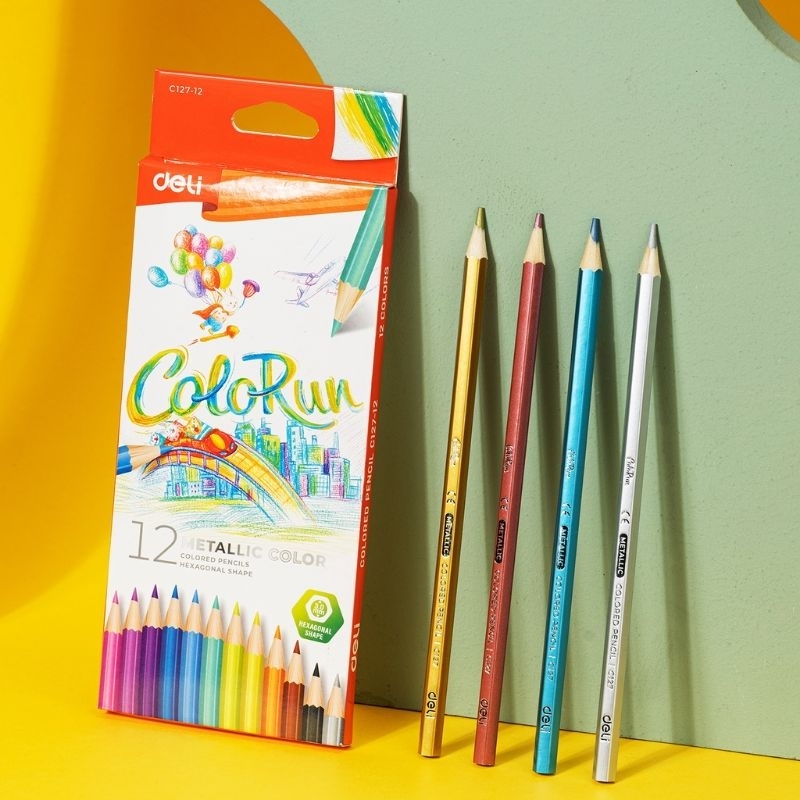 

DELI PENSIL WARNA METALLIC C127 - 12C