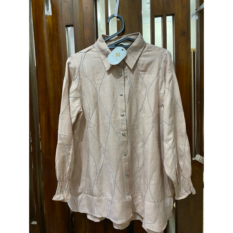 NEW Nami Blouse Heaven Lights Deep Nude bukan Preloved HL RM BS BJ WK VZ ZS BNB