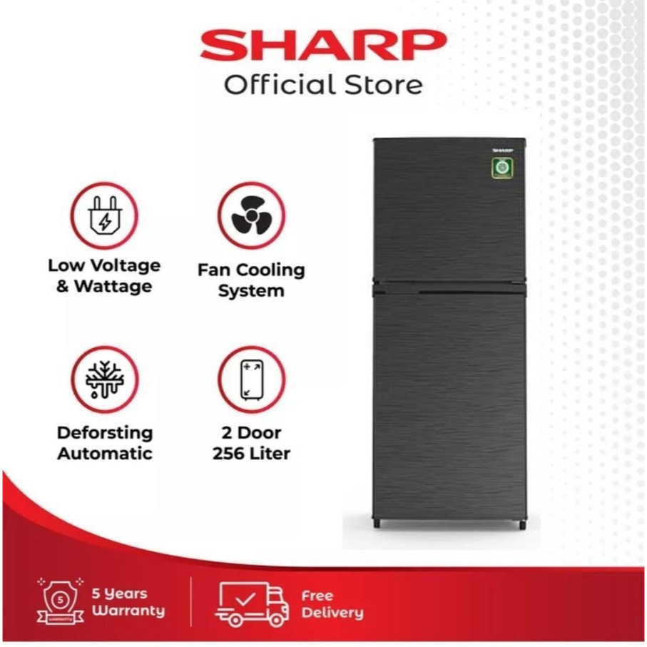 Kulkas Sharp 2 Pintu 316.MNHS