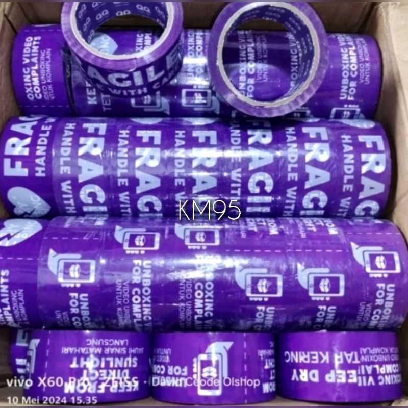 

KM95 - LAKBAN FRAGILE LIMITED EDITION / QQ TAPE UNGU