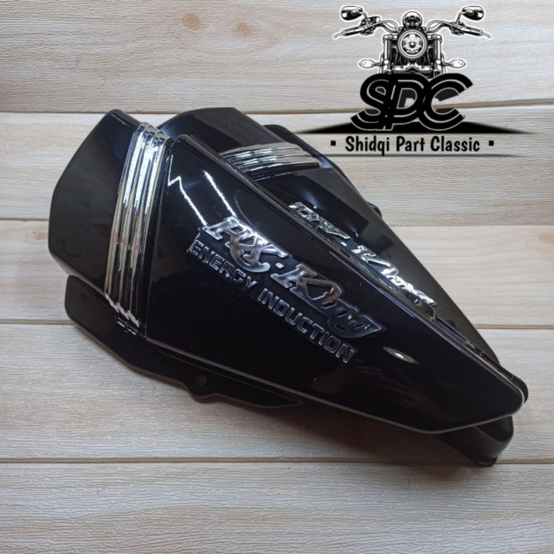 Box aki Bok Accu Tempong Aki List Krhome Crhome Krom Yamaha RX king RX K RX Kobra Cobra warna Hitam 