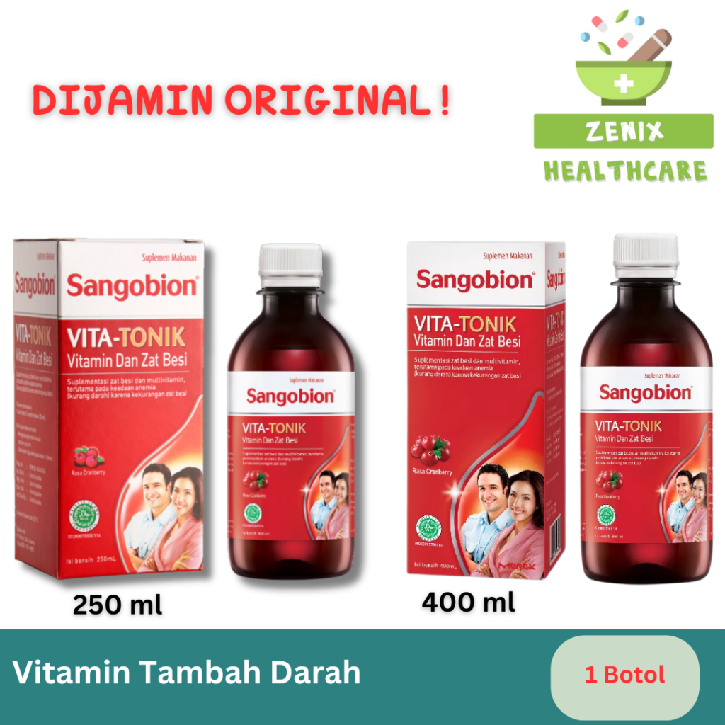Sangobion Sirup Vitatonik - Zat Besi Dewasa