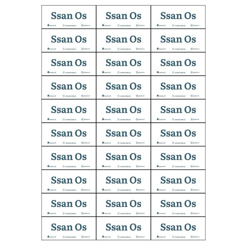 

Ssan Os | Label Buket Gantung