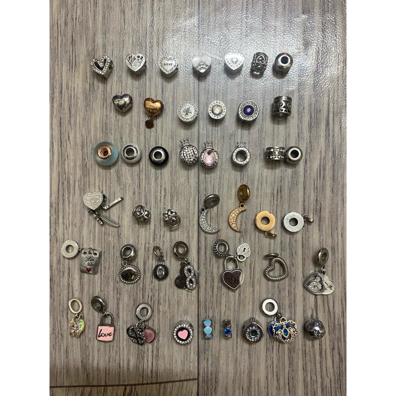 Charms titanium pandordor Ursparks preloved & New Charm perak S925