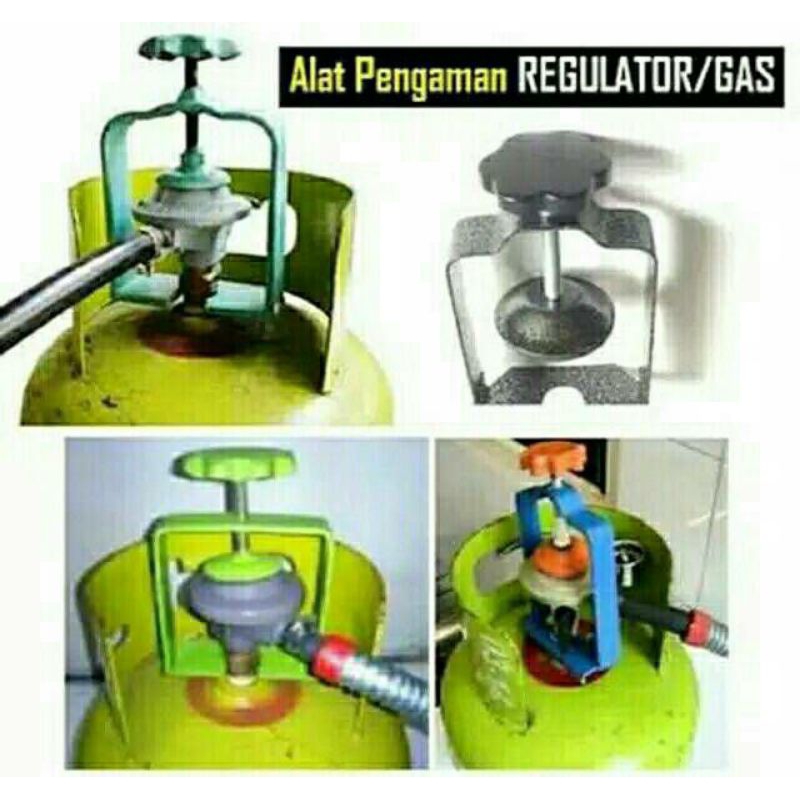 PENGAMAN PENAHAN PENJEPIT Regulator tabung GAS 3kg 12kg 5,5kg TEBAL