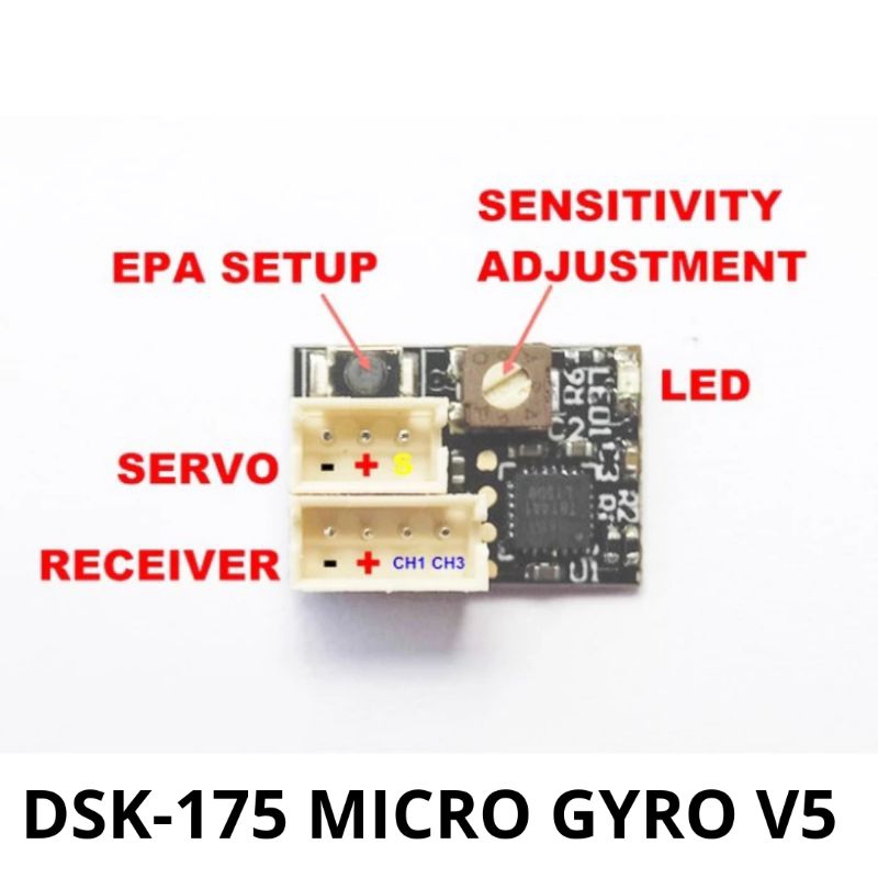 Micro Gyro V5 Dasmicro DSK-175 For RWD Rc Drift Mini