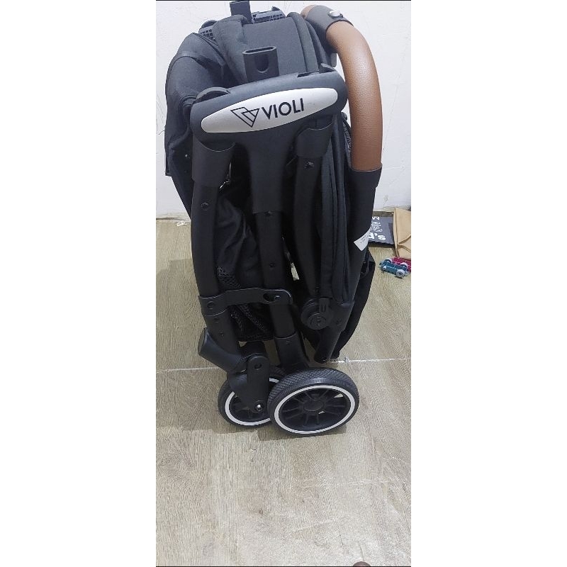 Jual second preloved stroller violi AUTO FOLD no minus