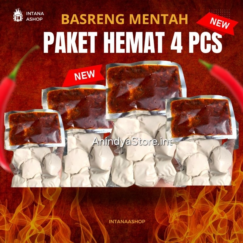 

paket bundling 4 pcs basreng mentah plus bumbu cikruh