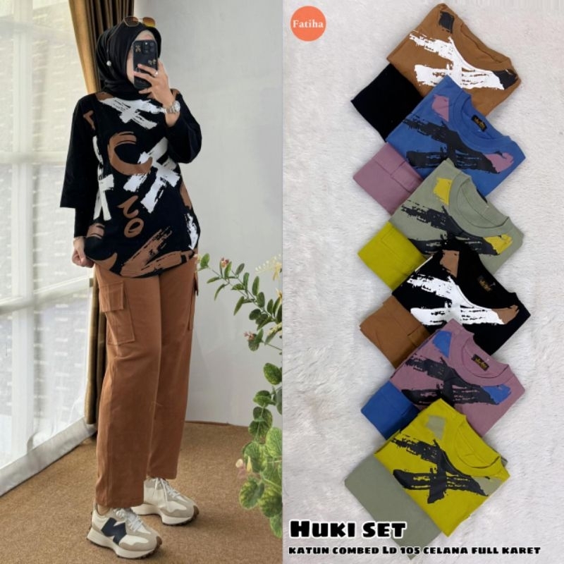 Huki set by fatiha , floral set by fatiha