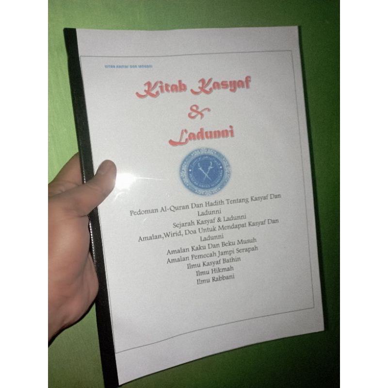 Kitab (LANGKA) Ijazah  Kasyaf dan Laduni