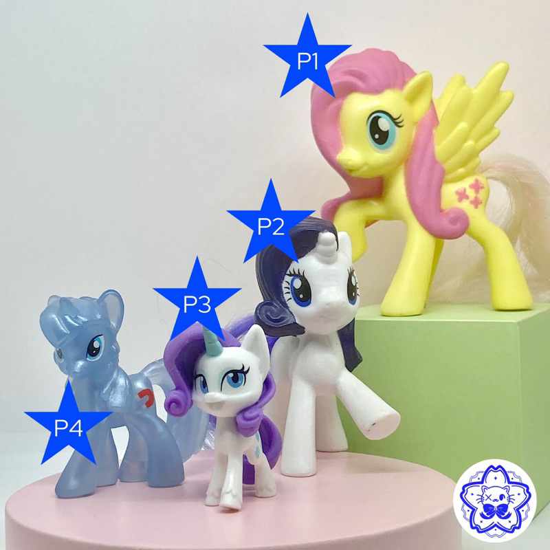 Mainan My Little Pony (MLP) Fluttershy Rarity Magnet Bolt