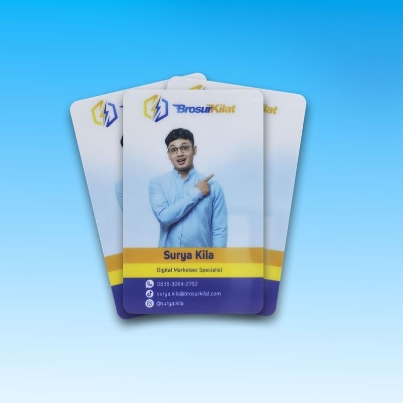 

Cetak ID Card membership kartu pelajar id card karyawan dll bahan PVC Ter murah