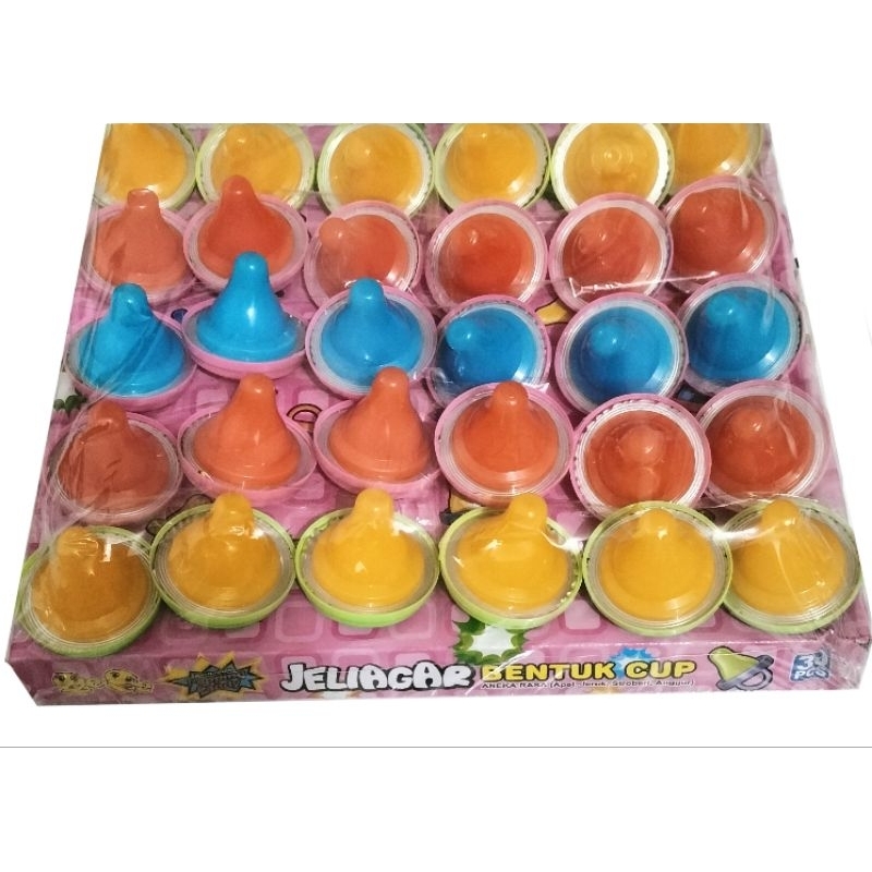 

Jelly Agar Bentuk Jeli Cup Cincin Berlian Isi 30 Pcs