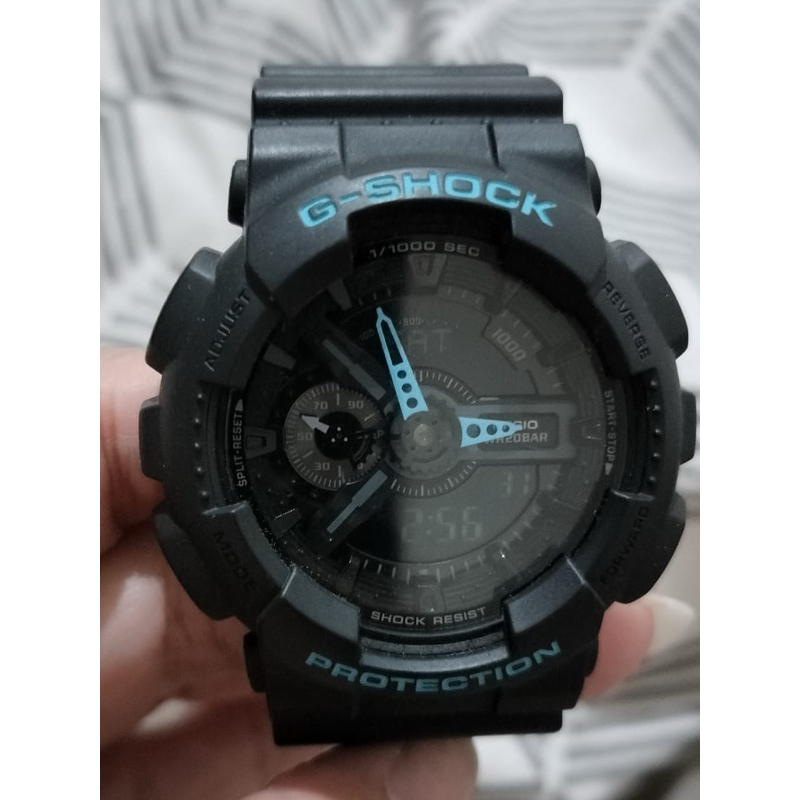 [Preloved] Jam G-Shock GA-110LN Blue Black Second