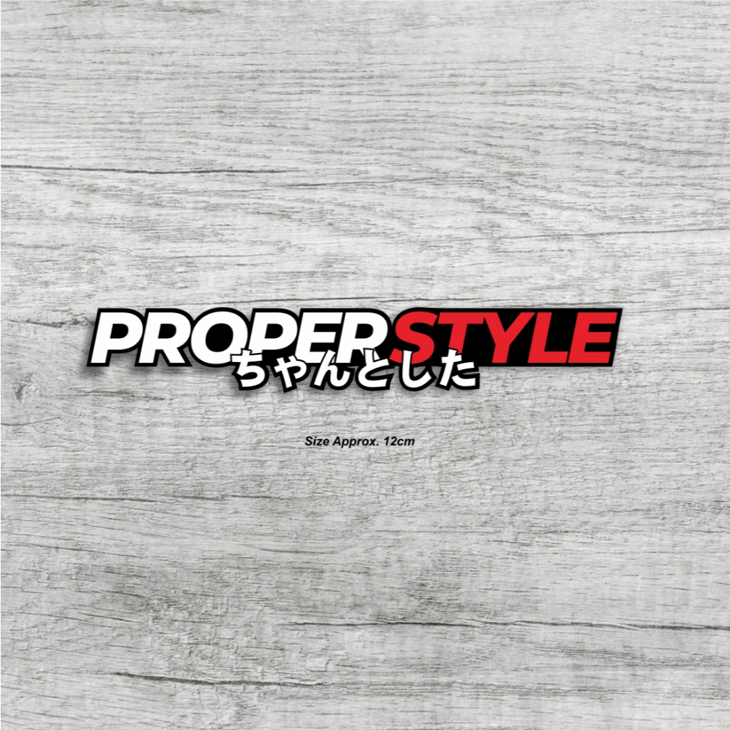 

Sticker Proper Style | Sticker Print Cut Motor Mobil Helm