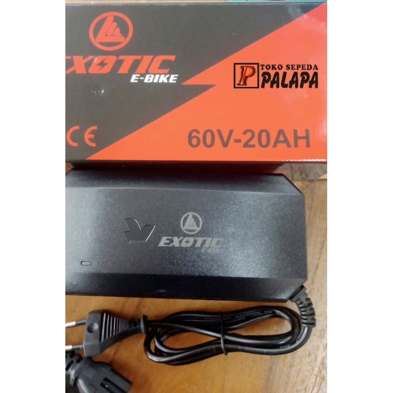Charger Sepeda Motor Listrik 60V 20A Cas EXOTIC