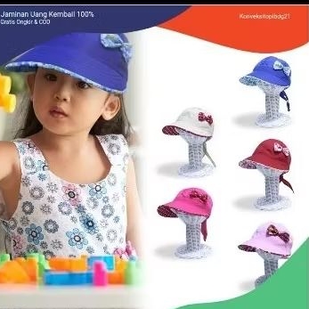 topi Caddy anak cewek keren topi anak umur 2-10 tahun