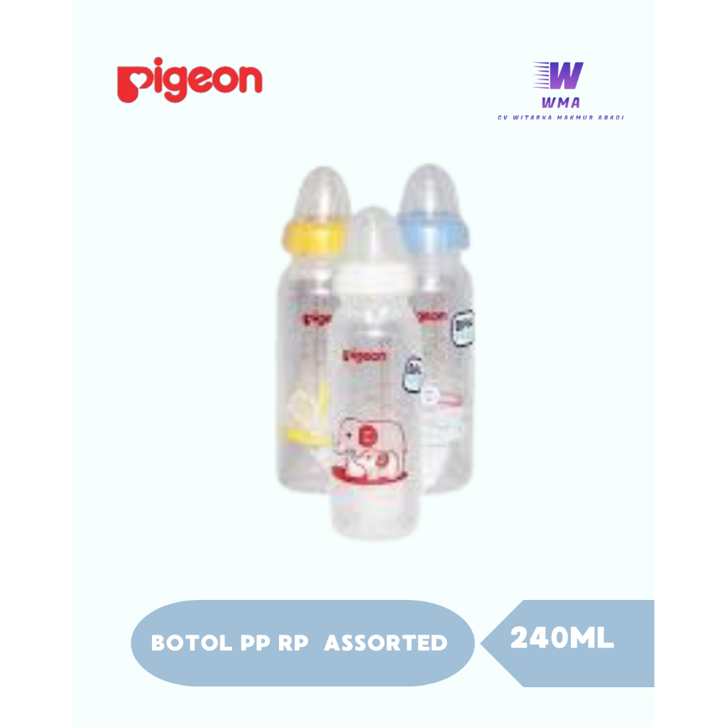 Pigeon Botol Susu Dot Bayi Assorted Standard | Dot Nipple Original Pigeon 240ml