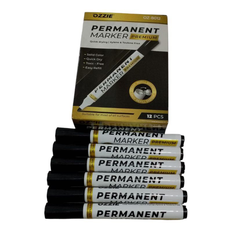 

Spidol besar papan permanen marker Ozzie (isi 12 pcs)