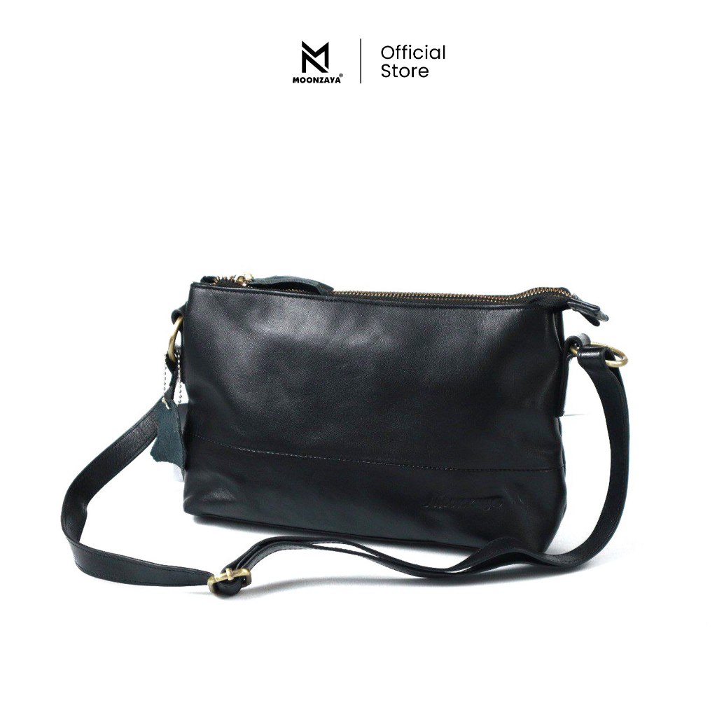 MOONZAYA - Tas Jasmine Moonzaya Leather Tas Selempang Wanita Tas Sling Bag Tas Kulit Asli