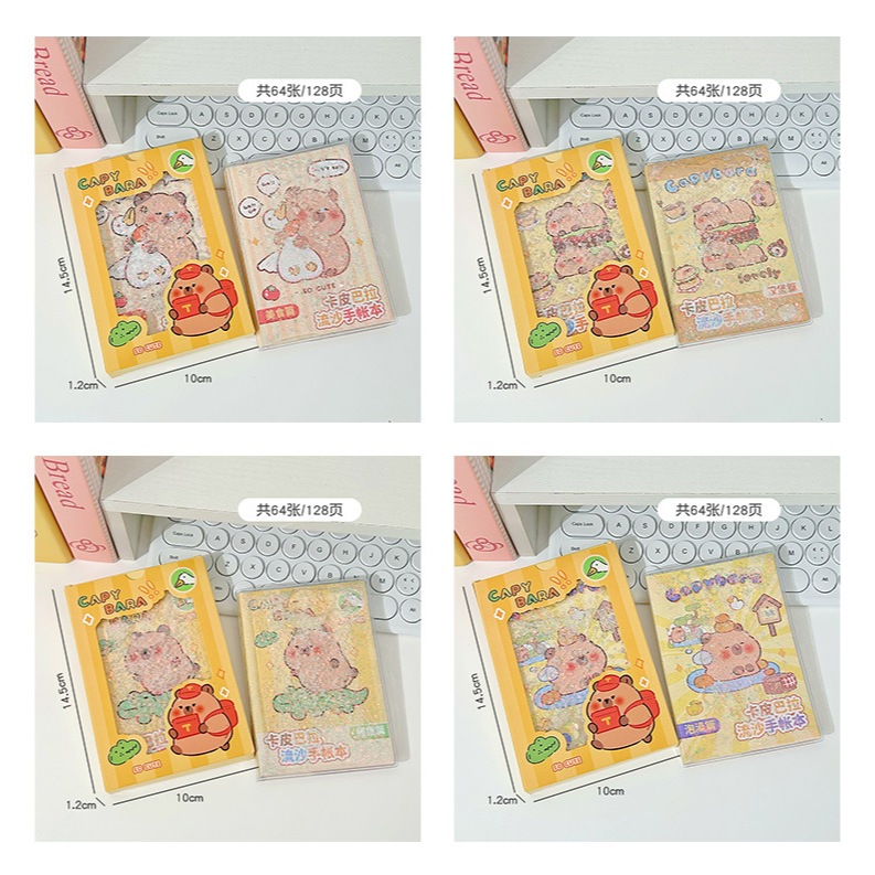 

Buku Tulis Capybara Cover Glitter Gel with Box Buku Catatan Capybara Notebook Capybara Buku Jurnal Capybara
