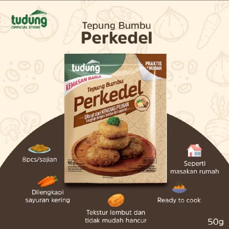 

Tudung Tepung Bumbu Perkedel Instant 50g