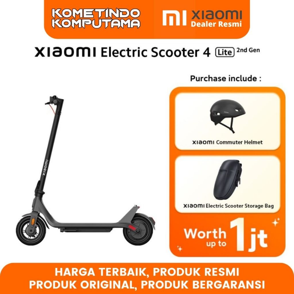 Xiaomi Electric Scooter 4 Lite | 2nd Generation Garansi Resmi Xiaomi / Xiaomi Scooter / Scooter Elek
