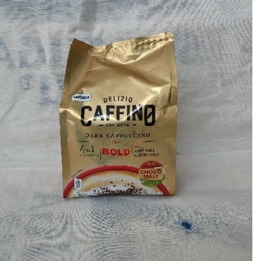 

Delizio CAFFINO BOLD DARK CAPPUCCINO 6 x 25 gr , Kopi coffee GOLD expired 03/2025