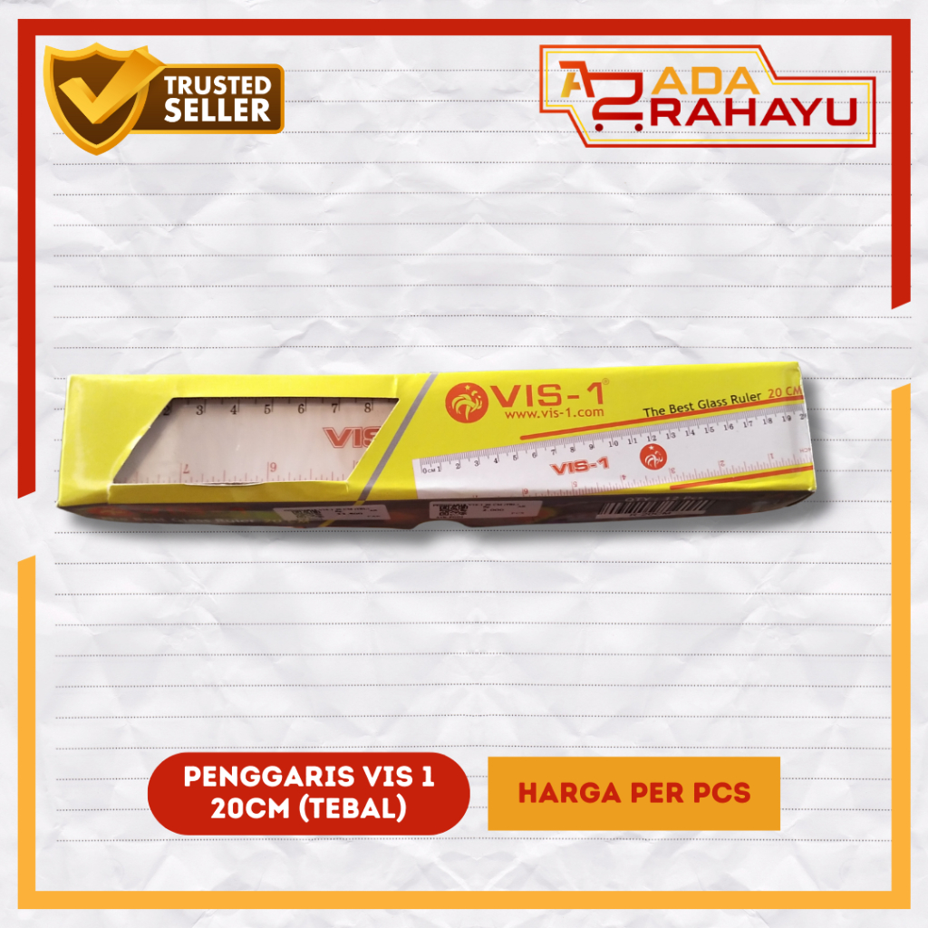 

Penggaris Vis-1 20CM Tebal - PCS