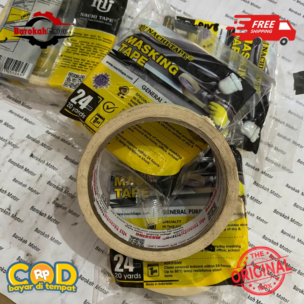 

SOLASI SOLATIP KERTAS WARNA PUTIH 24 MM 20 YARDS NACHI TAPE