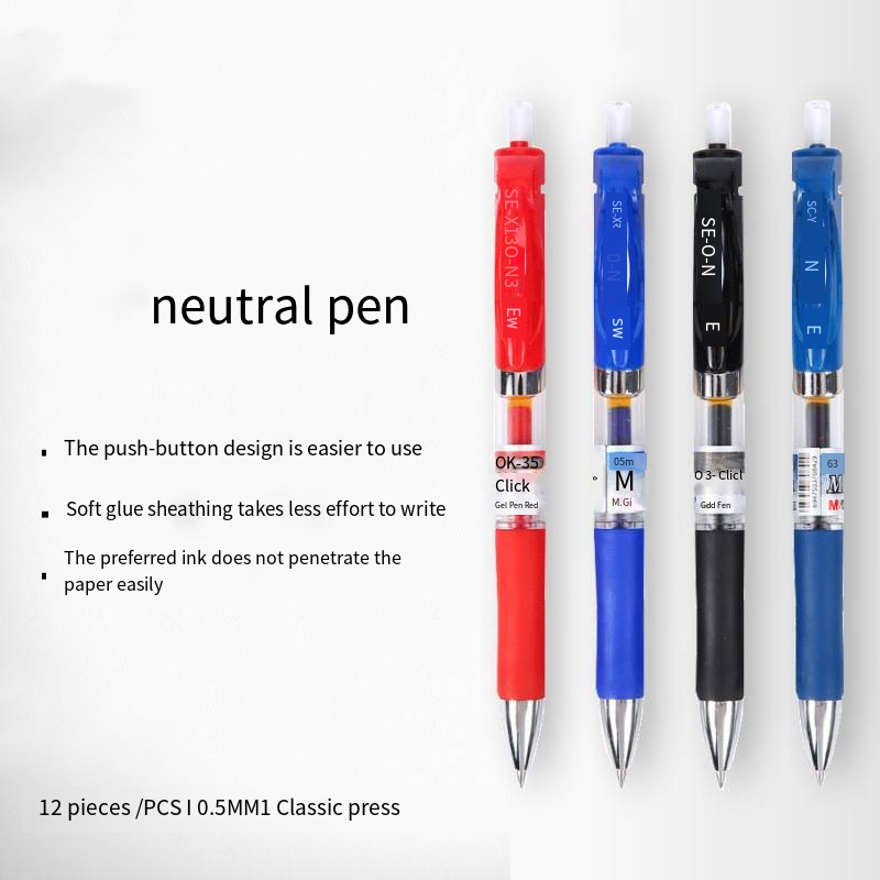 

Pulpen Gel 0.5 Mm Pulpen Pencet Pulpen Mekanik Pencet Alat Tulis Perlengkapan Sekolah