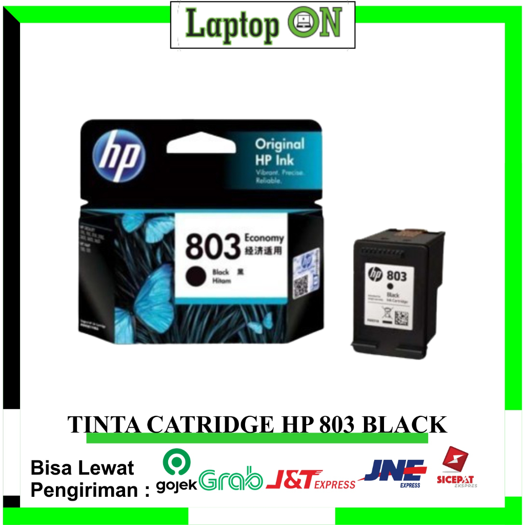 Cartridge Printer HP Tinta HP Deskjet 1111, 1112, 2131, 2132, 2621, 2622, 2623 Black Original Ink Ca