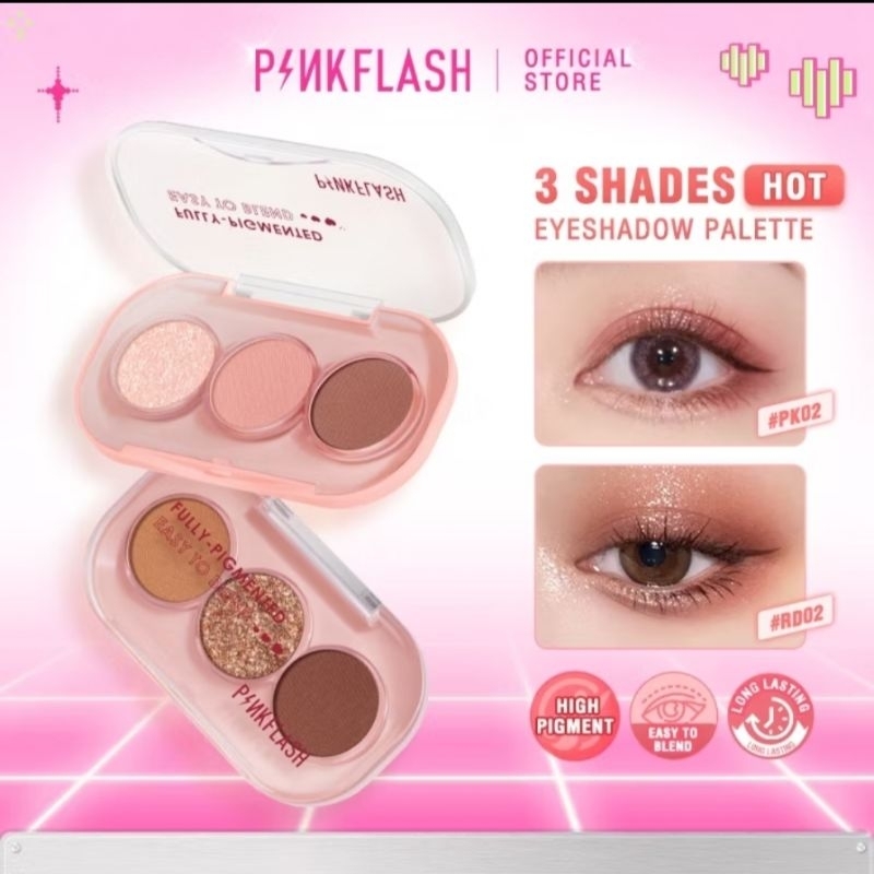 Pinkflash 3 Pallete Eyeshadow Pallete Glitter