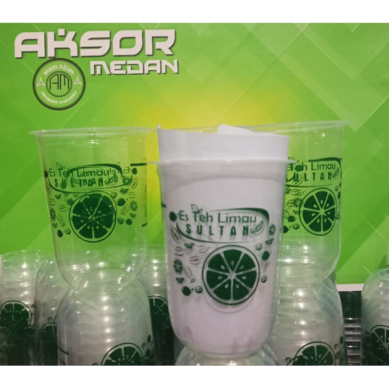 Sablon Cup minuman oval 14,16 oz