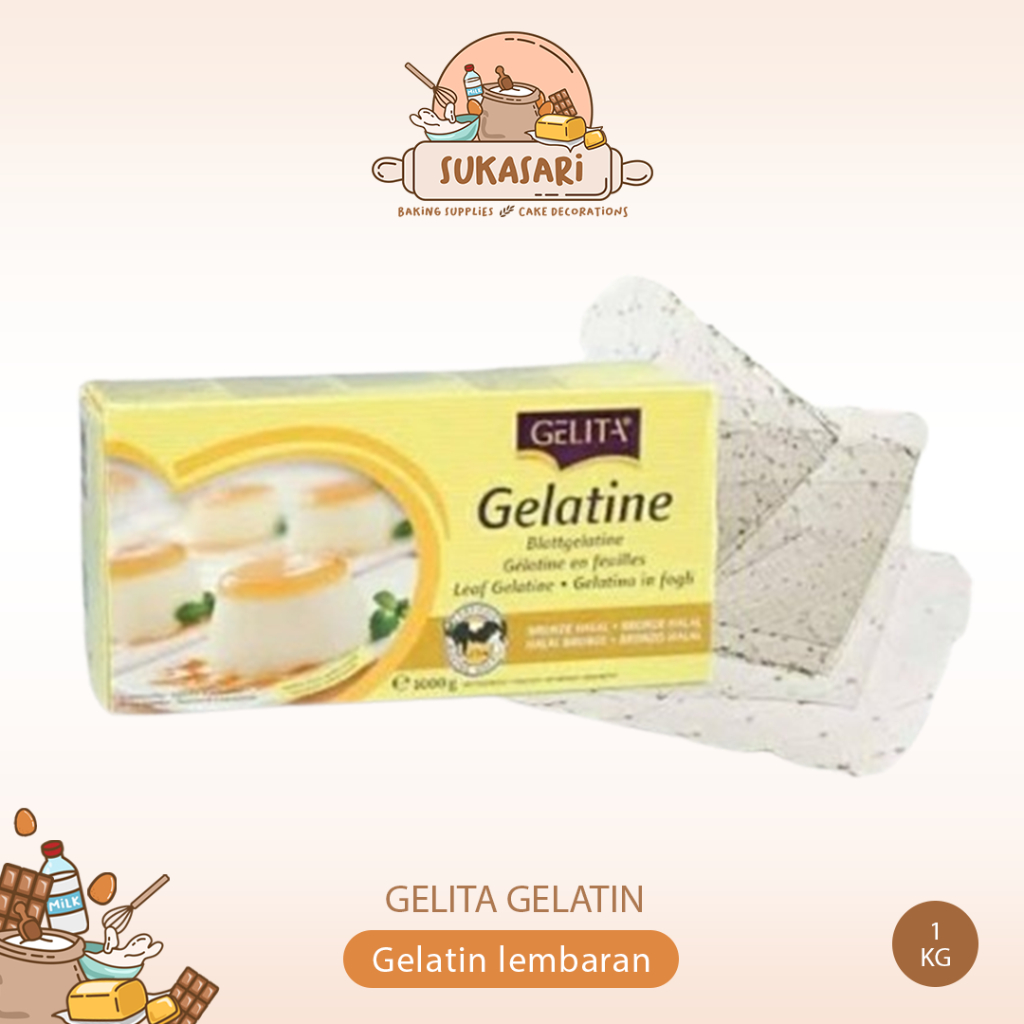 

Gelita gelatin Lembaran (sheet) box 1kg