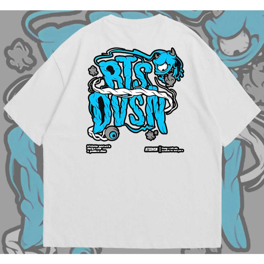 Kaos Rts Dvsn Pria Wanita Distro Lengan Pendek Premium Tebal