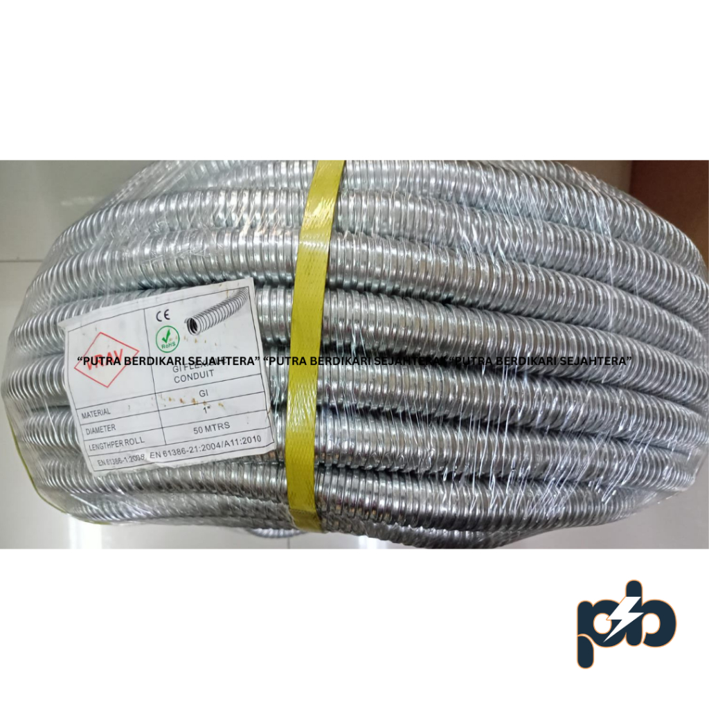 GI Flexible Conduit 1" / Flexible Metal Conduit 1" VRAV (50 Meter)