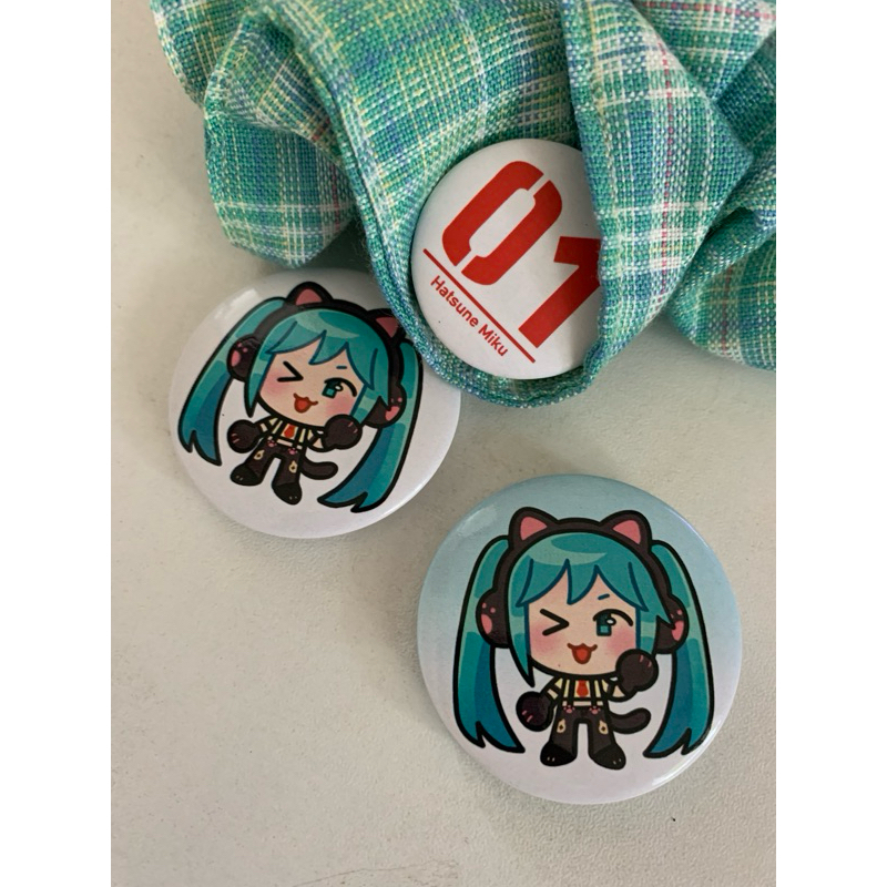 MOKKACLUB | "Button Pins" | Fan Merch: Vocaloid, Hatsune Miku