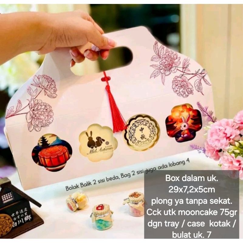 

Premium box mooncake tassel box mooncake 75gr box mooncake case 7cm dus kue bulan kotak kue bulan 50gr box kue bulan 75gr box hamper kue bulan box mid autumn festival