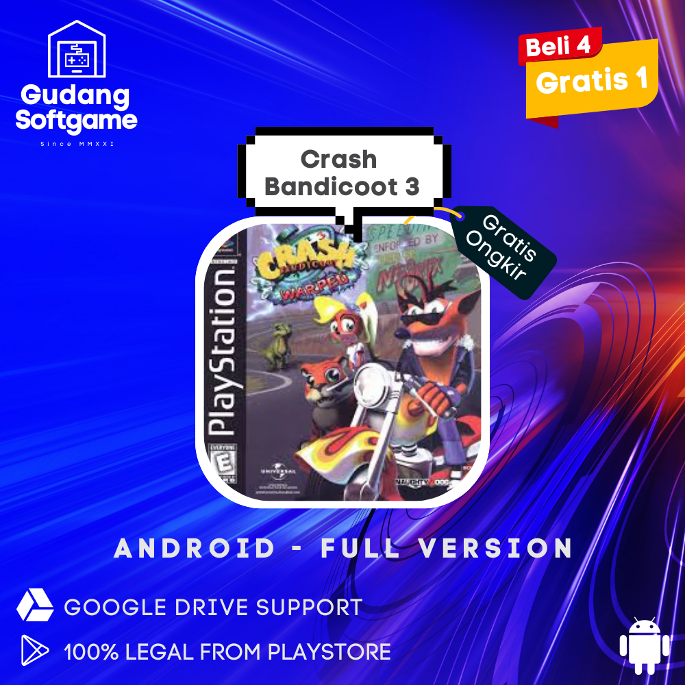 Crash Bandicoot 3 - Game PS1 Emulator untuk PC Laptop & Android