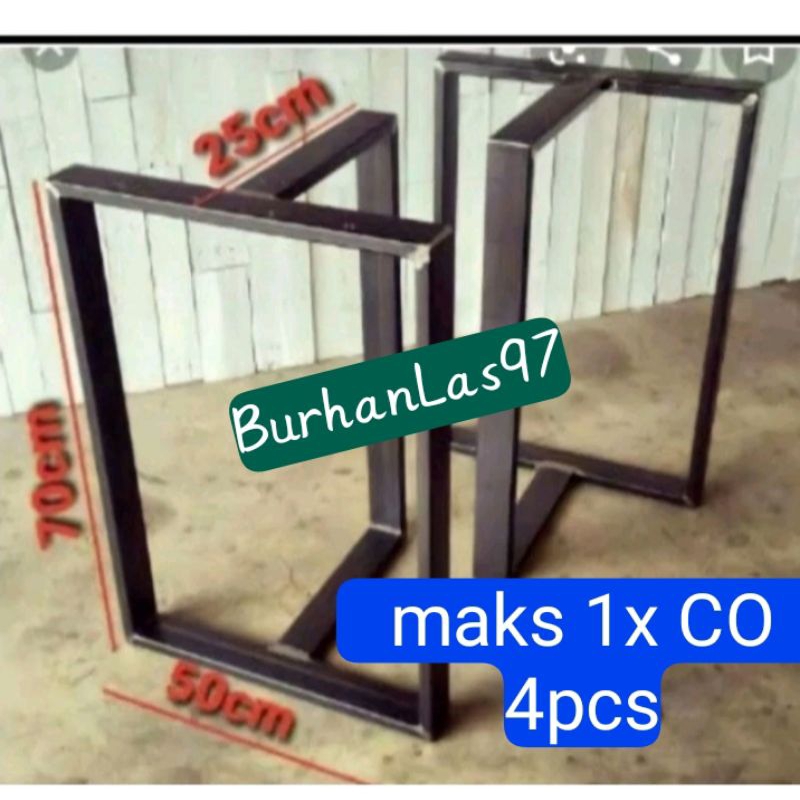 kaki meja besi hollow murah/kaki meja besi hollow berkualitas