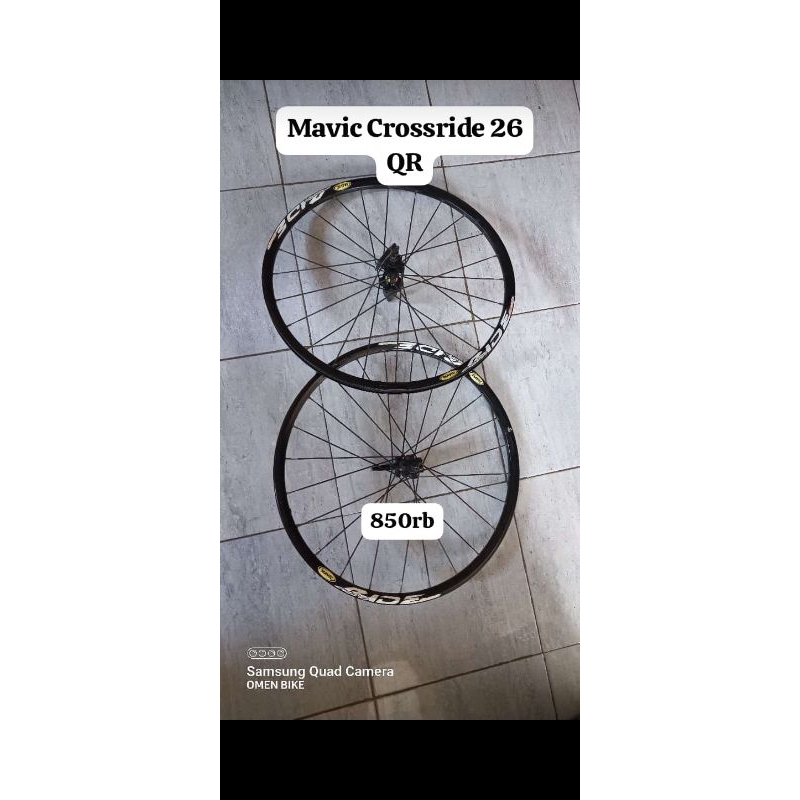 wheelset mavic crossride 26 QR