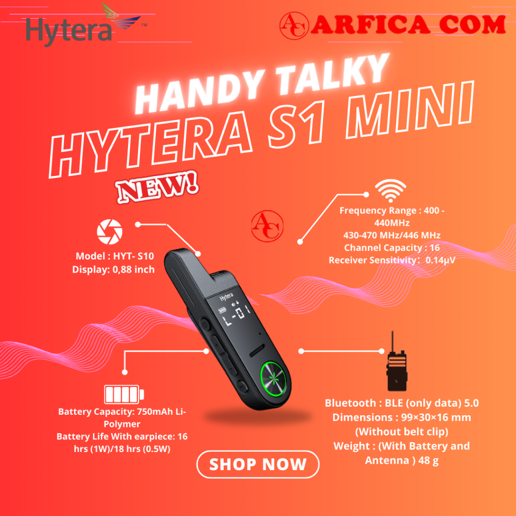 Hytera S1 Mini Series Uhf Original Garansi Resmi Hytera S Series S1 MINI Uhf