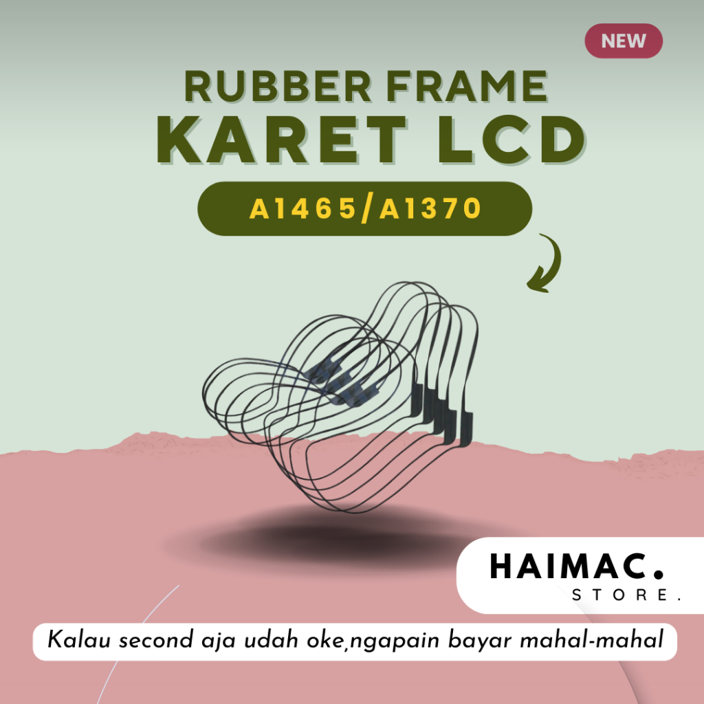 Karet LCD A1465 A1370 - Rubber Frame Bezel MacBook Air 11" 2010-2015