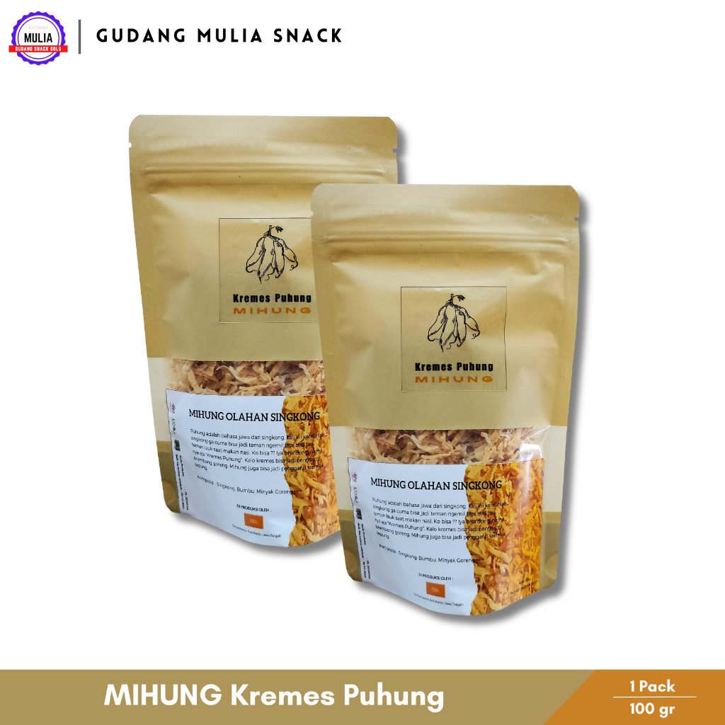 

MIHUNG Kremes Puhung | Singkong Ubi