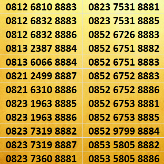 Nomor Cantik Simpati Seri 8880 - 8881 - 8882 - 8883 - 8884 - 8885 - 8886 - 8887 - 8889 - 9998 Part 2
