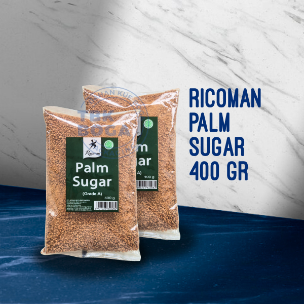 

Ricoman Palm Sugar ( 400 gr ) Gula Sari Nira Aren Palem Grade A Rikoman