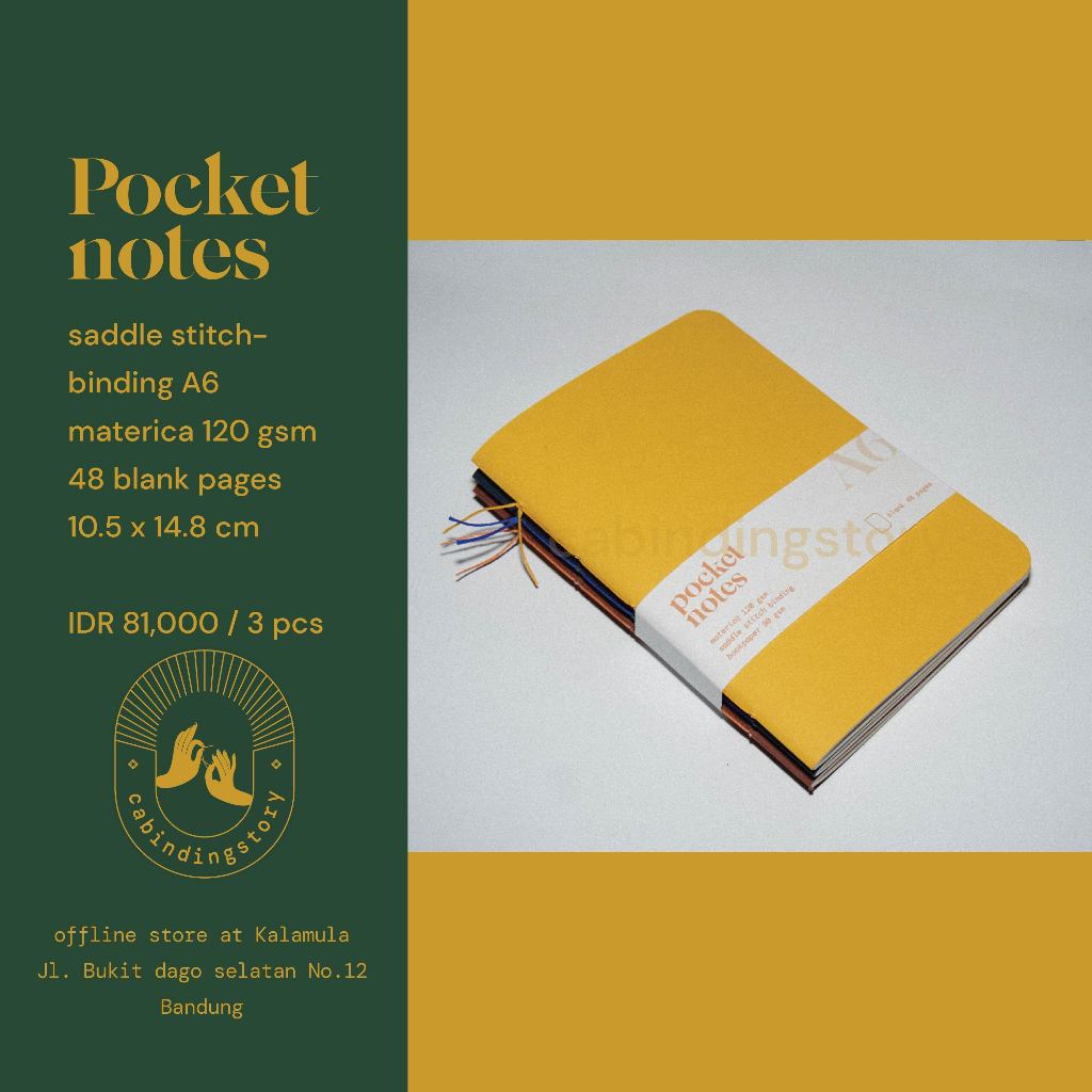 

Pocket Notes Set Color - A6 - cabindingstory